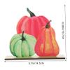 Tofficu Wooden Pumpkin Decoration for Fall and Thanksgiving view 2