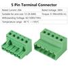 ALAMSCN 5 Sets 5-Pin Pluggable Screw Terminal Blocks, 5.08 mm Pitch, PCB Mount, DIY view 2