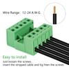 ALAMSCN 5 Sets 5-Pin Pluggable Screw Terminal Blocks, 5.08 mm Pitch, PCB Mount, DIY view 3