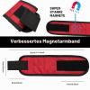 Magnetic Wristband Screw Holder, Ballistic Nylon, 8 Strong Magnets view 2