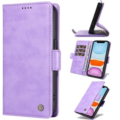 Jiajihua Flip Wallet Case for Huawei P30 Pro 4G, Purple