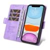 Jiajihua Flip Wallet Case for Huawei P30 Pro 4G, Purple view 3