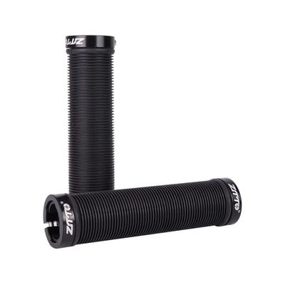HESHUWEN Silicone Gel Lock-On Bicycle Handlebar Grips, Non-Slip, Black