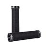 HESHUWEN Silicone Gel Lock-On Bicycle Handlebar Grips, Non-Slip, Black view 1