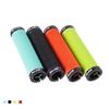 HESHUWEN Silicone Gel Lock-On Bicycle Handlebar Grips, Non-Slip, Black view 2