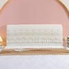 JANEMUA Soft Lace Stretch Headboard Cover, White, 180 cm view 3