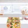 Mexican Party Table Runner with Natural Flowers view 2