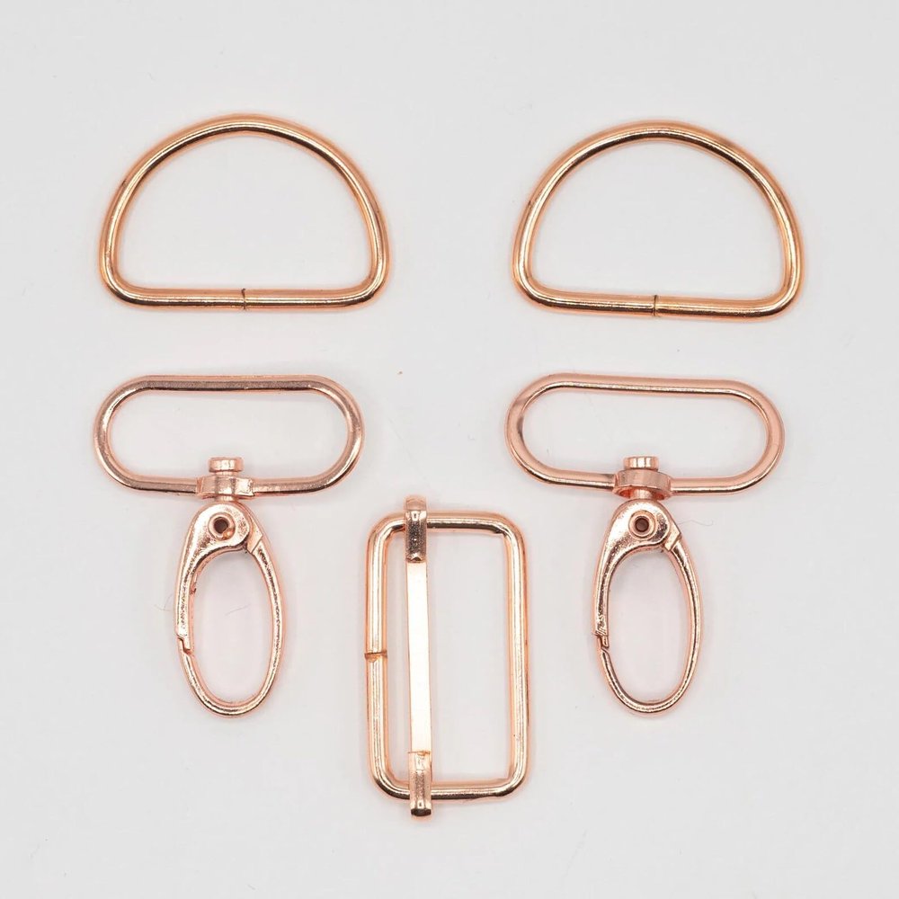 Slantastoffe Bag Accessories Set 30 mm (Rose Gold)