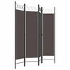 Myheimly 4-Piece Folding Freestanding Room Divider, Anthracite, 160 x 180 cm view 3