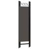 Myheimly 4-Piece Folding Freestanding Room Divider, Anthracite, 160 x 180 cm view 4