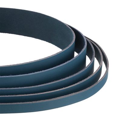 Auroris - Flat Leather Band Blue 4mm Width, 1m Length