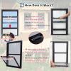 Vertical Sliding Window for Sheds, Basements and Chicken Coops, 51–101 cm High, Aluminum Frame view 3