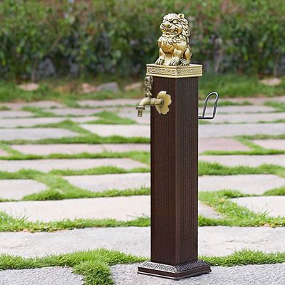 Freestanding Rectangular Vertical Garden Water Column with Hook