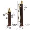 Freestanding Rectangular Vertical Garden Water Column with Hook view 2