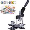 BOOZXCV Button Maker Badge Punch Press Kit, Red, 58 mm view 1