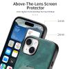 Jiajihua Case Compatible with Realme C33 4G/Realme C33 4G 2023, Built-in Magnet, [PC+TPU+PU] 3-in-1 Two-Way Kickstand, Anti-Drop Cover, Green view 4