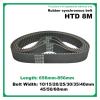 ACTINPANT 1-Piece HTD8M Timing Belt, 656–856 mm, 10/15 mm Wide, 8M Rubber (10 mm, 664 mm) view 2