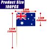 100 Pack Australian Toothpick Flags view 2