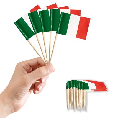 100 Pack Italian Flag Cocktail Picks