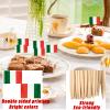 100 Pack Italian Flag Cocktail Picks view 3