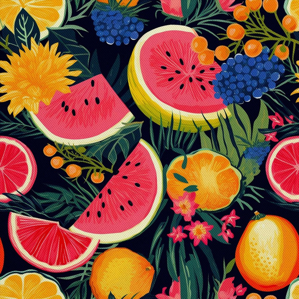 HEKO PANELS Waterproof Oxford Fabric, Fruit, 2 Meters, 155 x 200 cm