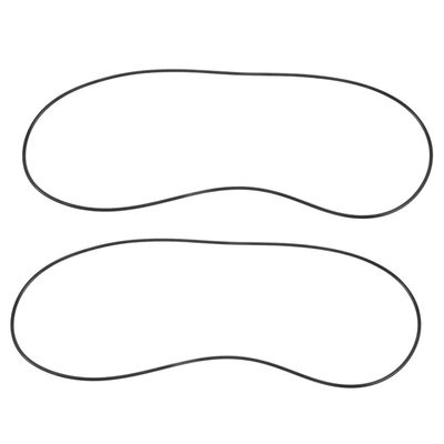Cabilock 2-Piece Nitrile Lid Locking Straps for Pot Lids, Black