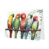 DWVTSLH Colorful Parrots on a Tree Greeting Cards with Envelopes and Stickers, Blank, 10.2 x 15.2 cm view 2