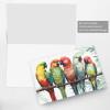 DWVTSLH Colorful Parrots on a Tree Greeting Cards with Envelopes and Stickers, Blank, 10.2 x 15.2 cm view 4