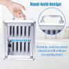 XDCXYD Aluminum Alloy Cell Phone Cabinet, Phone Safe, School Box with Transparent Door, 6 Compartments view 4