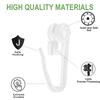YOYEAH 50 Curtain Hooks for Tracks - White view 4