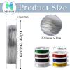 MEGAVOW Craft Wire 0.4mm x 10m, Jewelry Wire for Bracelets, Floral Wire, DIY Decor Wire, Gold view 2
