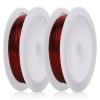 MEGAVOW Craft Wire 0.4mm x 10m, Jewelry Wire for Bracelets, Floral Wire, DIY Decor Wire, Red view 1