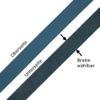 Auroris - Flat Leather Strap Blue 8mm x 1m view 2