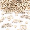 100 Pcs Wooden Confetti Birthday Decor view 1