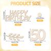 100 Pcs Wooden Confetti Birthday Decor view 2