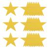 QUARKZMAN 50-Piece Gold Glitter Star Cutouts, 6 in view 1