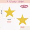 QUARKZMAN 50-Piece Gold Glitter Star Cutouts, 6 in view 2