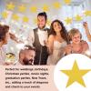 QUARKZMAN 50-Piece Gold Glitter Star Cutouts, 6 in view 4