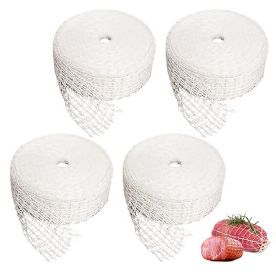 4 Rolls of White Meat Netting, 1m x 9cm