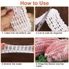 4 Rolls of White Meat Netting, 1m x 9cm view 4