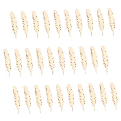 Gadpiparty 100pcs Wooden Discs DIY Blanks with Hole for Painting Drawing