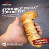 Firehard 2 x Bread-on-a-Stick Skewers, Beechwood, 100 cm, with Stainless Steel Tube view 4