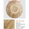 GSKFXJ Large Round Wooden Lazy Susan, 360° Rotating Serving Tray, Black, 100 cm/40 in view 3