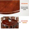 GSKFXJ Large Round Wooden Lazy Susan, 360° Rotating Serving Tray, Black, 100 cm/40 in view 4