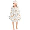 WDdZzyy Kids' Beach Towel with Cute Sika Deer, White Hooded Toddler Towel view 4