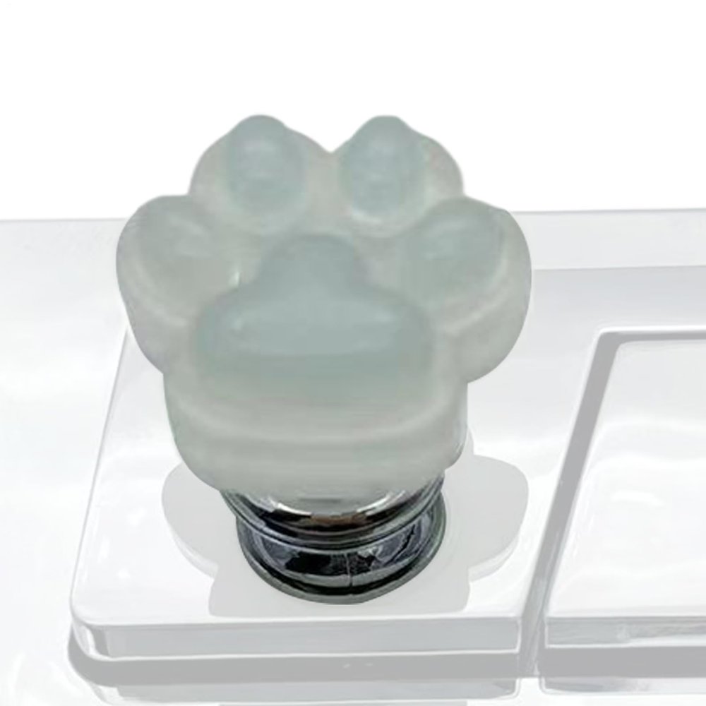 YNPQTDS Glow-in-the-Dark Toilet Flush Button Slider, Cat Claw Design