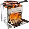 DRFGNF Foldable Stainless Steel Outdoor Charcoal Grill view 3