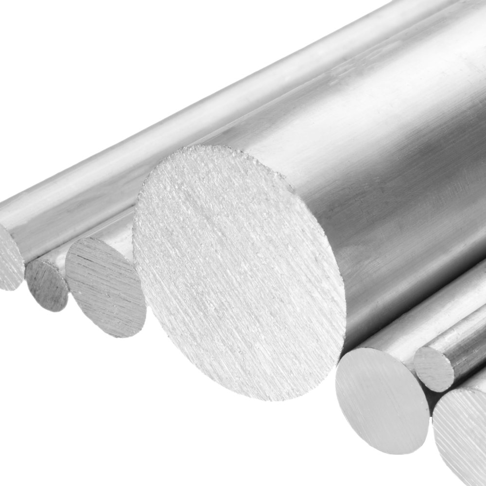 Aluminum Round Bar AlMgSi, 40 mm Diameter x 900 mm Length