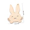 BESTonZON 10-Piece Wooden Bunny Shapes view 2