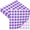 20 Purple Checkered Napkins, 33 x 33 cm view 1